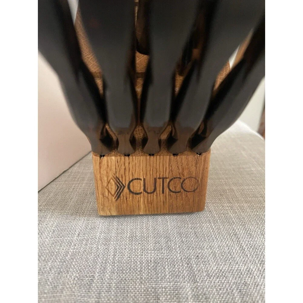 cutco butcher block knife set